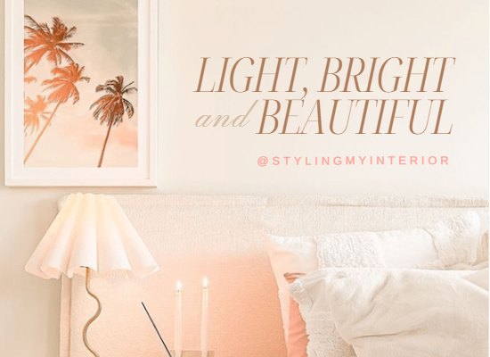Light, bright and beautiful with @Stylingmyinterior