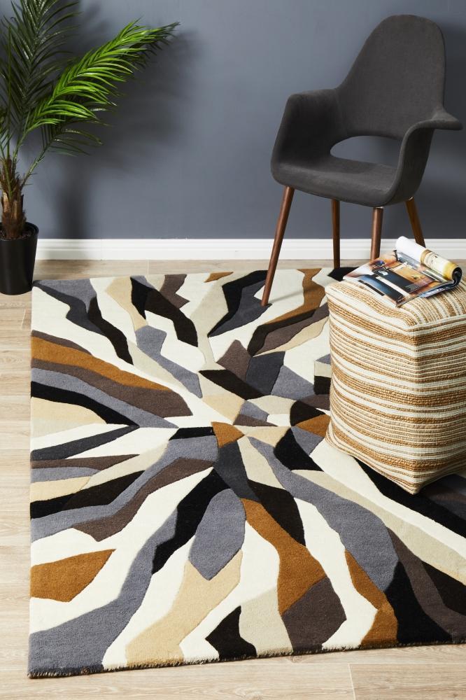 Matrix Pure Wool Fossil Rug