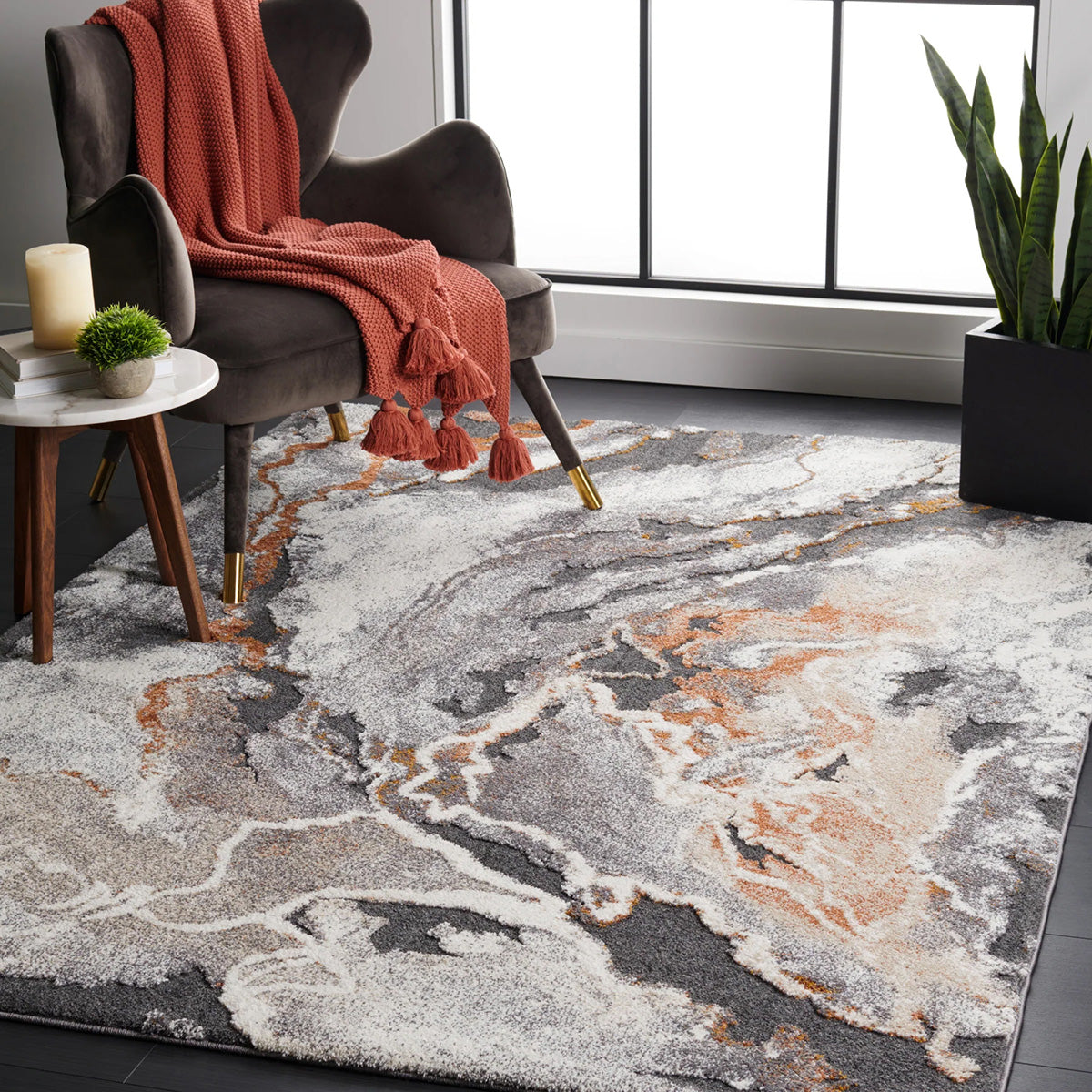 Mineral 222 Rust Rug – Rug Culture
