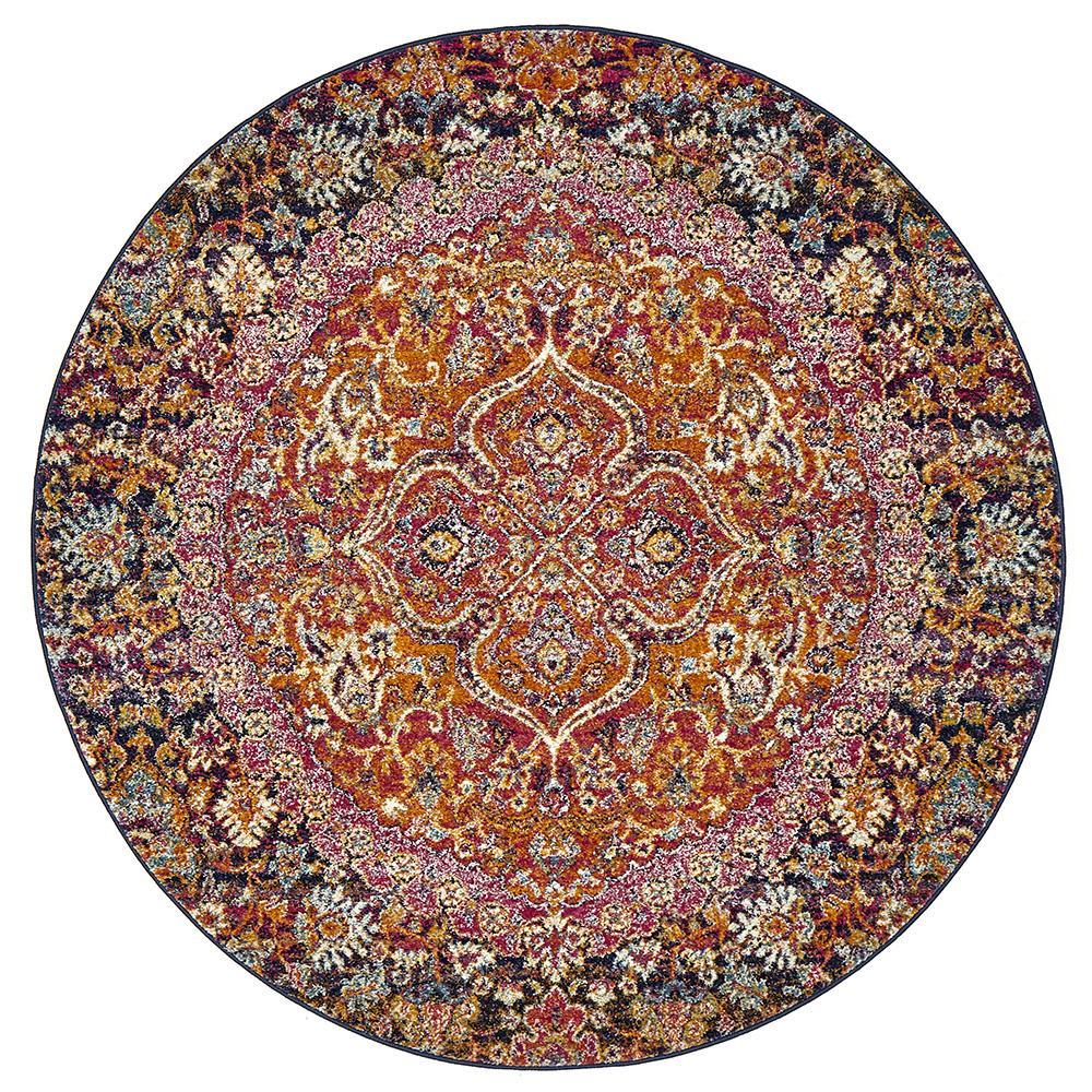 museum-preston-multi-coloured-round-rug