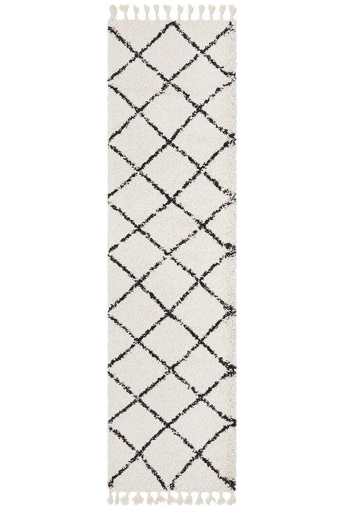 Saffron 22 White Runner Rug – Rug Culture