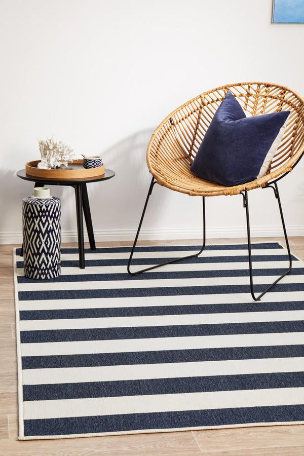 Seaside 4444 Navy White Rug Rug Culture