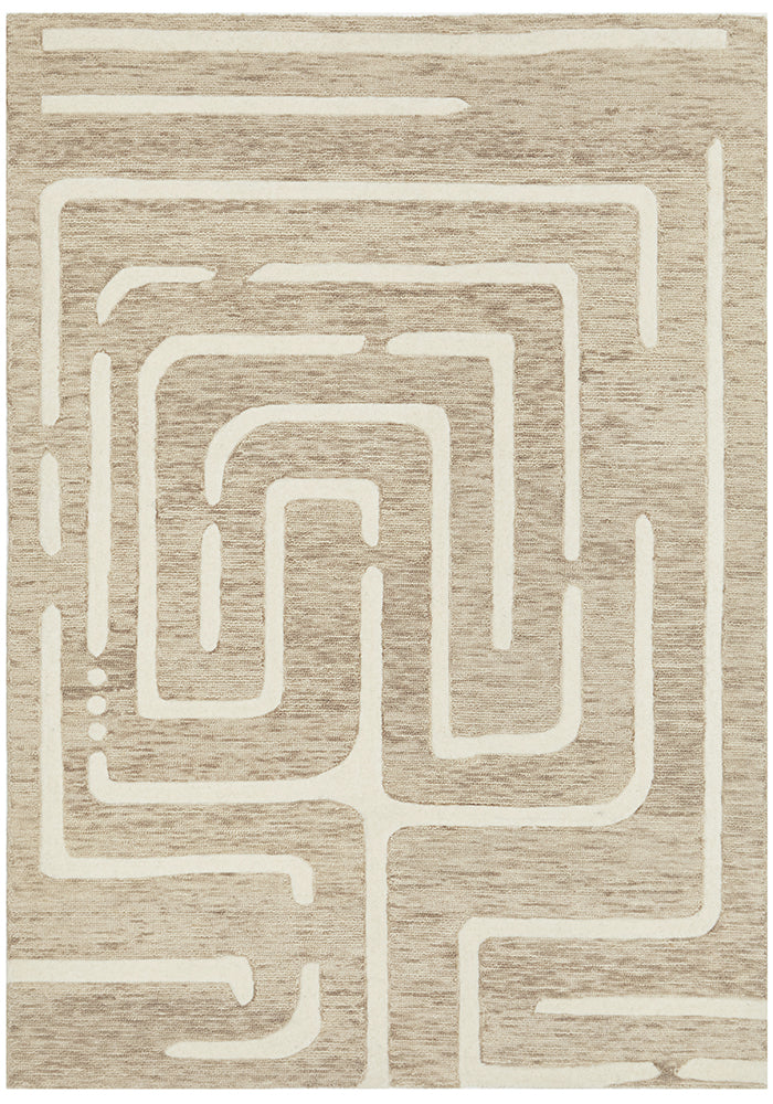Summit Maze Linen Rug – Rug Culture